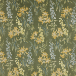 Botanical Studies Olive Fabric Flat Image