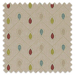 Made To Measure Roman Blinds Healey Raspberry/Duckegg
