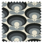 Roman Blind Orla Kiely Seventies Flower Cool Grey