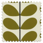 Roman Blind Orla Kiely Two Colour Stem Olive