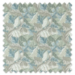 Swatch of Acanthus Outdoor Mineral Blue/Linen