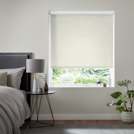 Aire Cream Blackout Electric Roller Blind