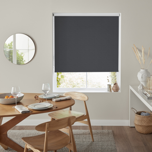 Aire Dark Grey Blackout Electric Roller Blind