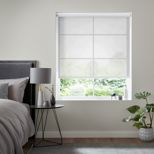 Austin White 5% Screen Electric Roller Blind