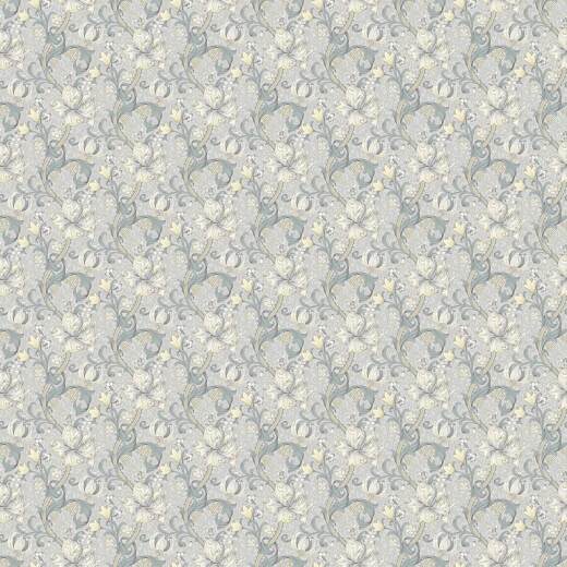 Golden Lily Slate Dove Fabric