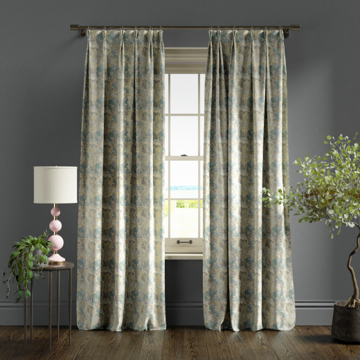 Made To Measure Curtains Acanthus Slate Dove