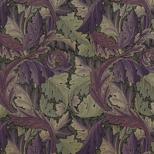 Made To Measure Curtains Acanthus Tapestry Grape/Heather