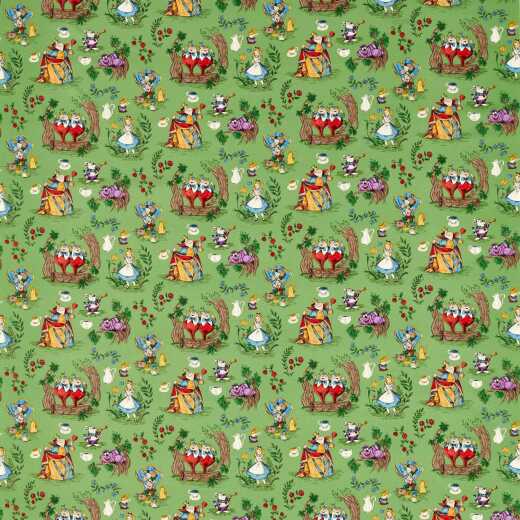 Made To Measure Curtains Alice In Wonderland Gumball Green