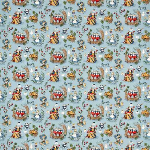 Made To Measure Curtains Alice In Wonderland Puddle Blue