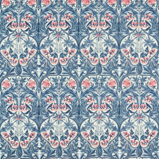 Made To Measure Curtains Bluebell Indigo/Rose