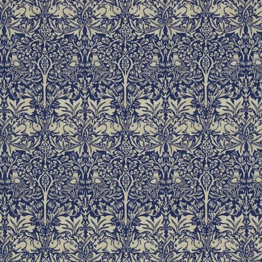 Made To Measure Curtains Brer Rabbit Indigo/Vellum