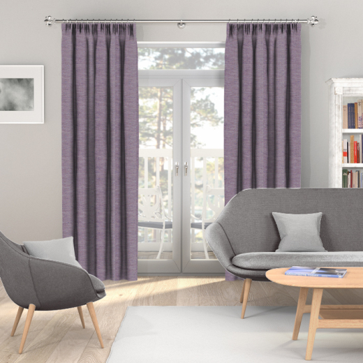 Made To Measure Curtains Dupion Faux Silk Amethyst