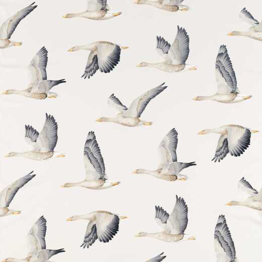 Made To Measure Curtains Elysian Geese Silver/Chalk