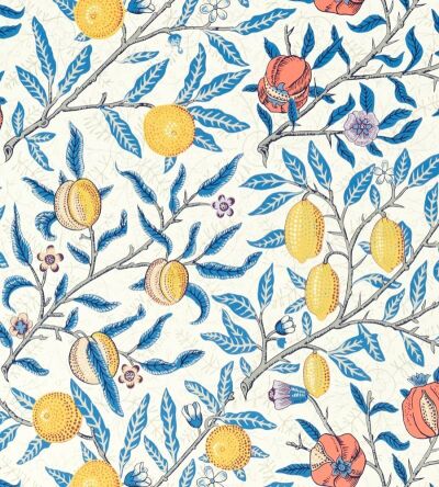 Made To Measure Curtains Fruit Paradise Blue