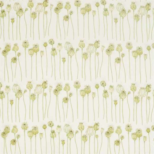 Made To Measure Curtains Poppy Pods Olive/Almond