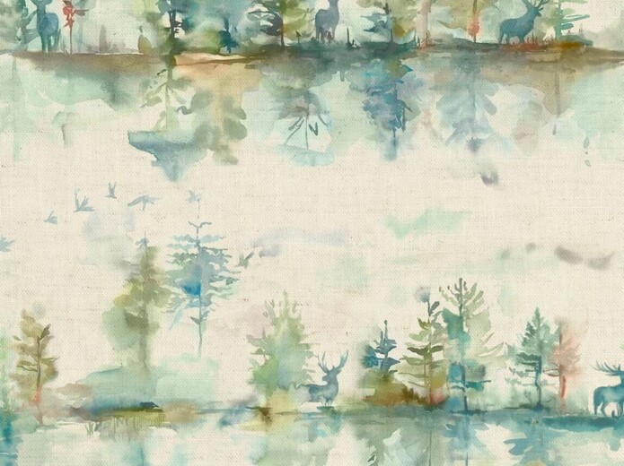 Made To Measure Curtains Wilderness Topaz Linen