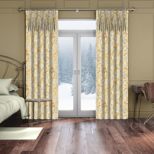 Emilie Ochre Made To Measure Curtains