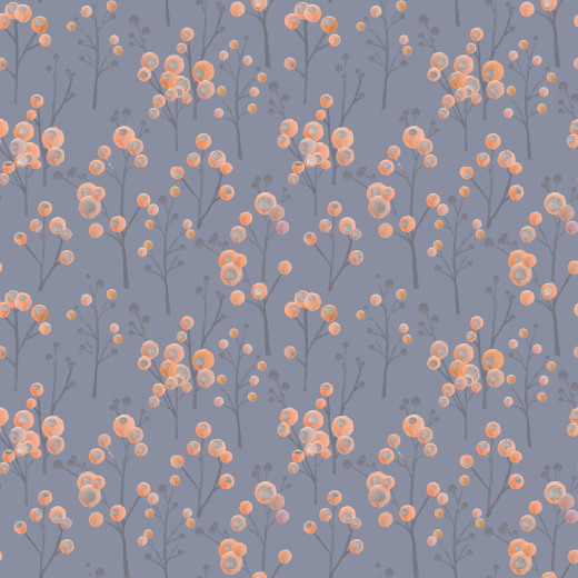 Ichiyo Blossom Cobalt Curtains