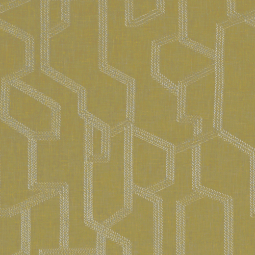 Labyrinth Citron Fabric