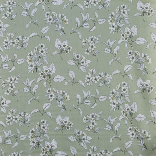 Made To Measure Curtains Cherry Blossom Kale