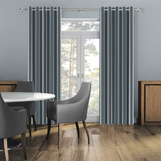 Made To Measure Curtains Rowing Stripe Midnight