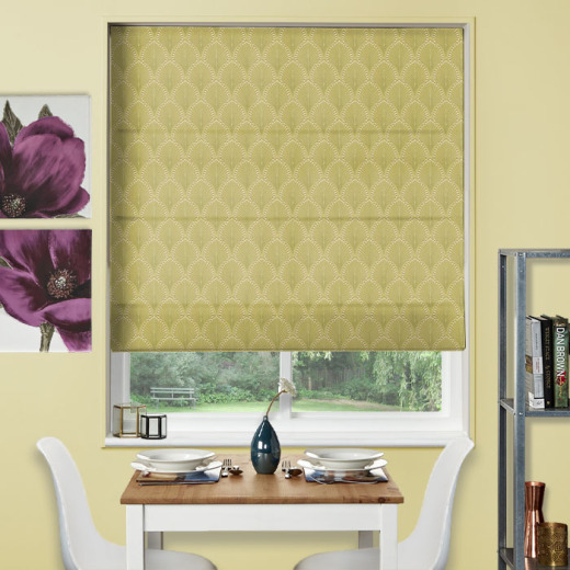 Made To Measure Roman Blind Boudoir Olive