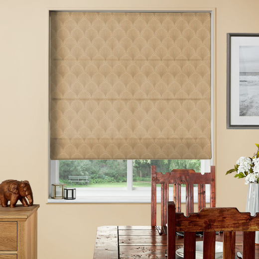 Made To Measure Roman Blind Boudoir Satinwood