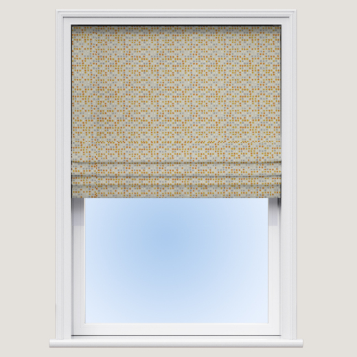 Made To Measure Roman Blind Dot Dot Tangerine