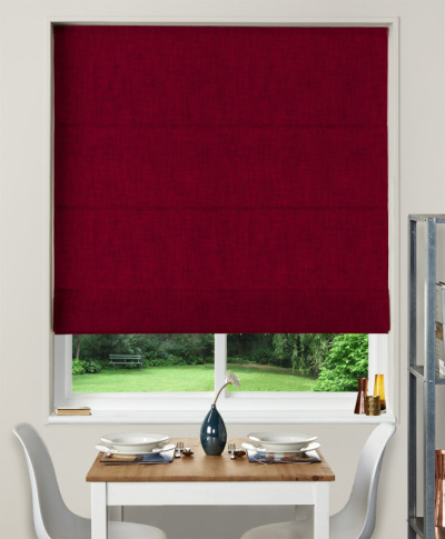 Made To Measure Roman Blind Essentials Hessian Bordeaux