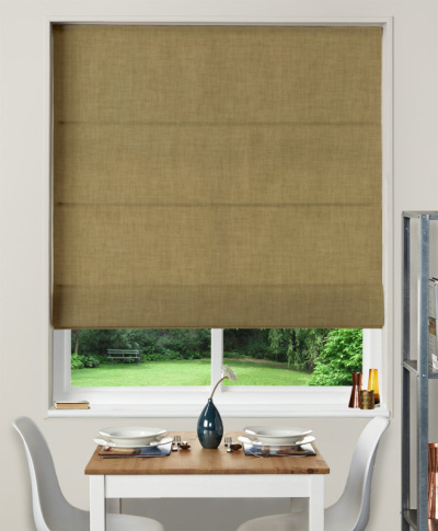 Made To Measure Roman Blind Essentials Hessian Olive