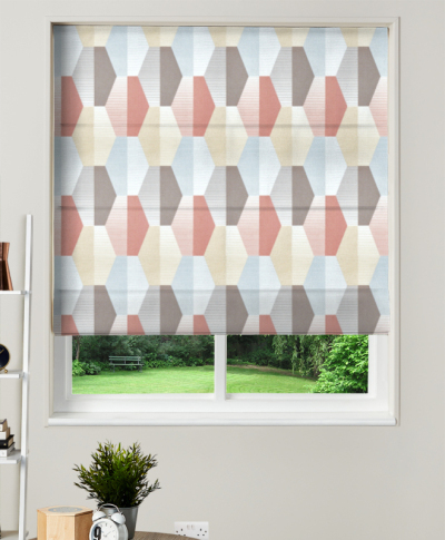 Made To Measure Roman Blind Hip Hop Pastel Pink