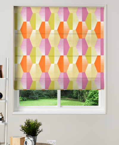 Made To Measure Roman Blind Hip Hop Sherbert