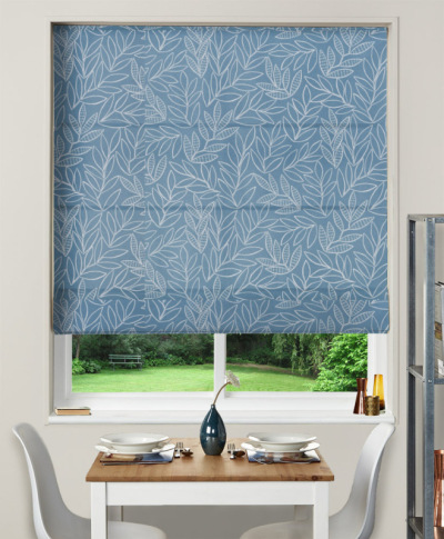 Made To Measure Roman Blind Laurus China Blue