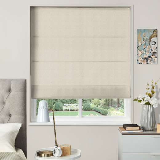 Made To Measure Roman Blind Rosecliff Alabaster