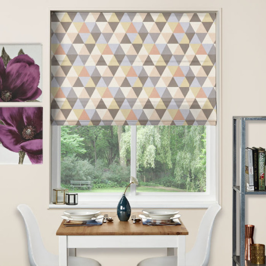 Made To Measure Roman Blind Swing Pastel Pink