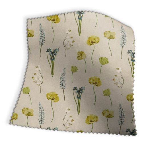 Made To Measure Roman Blinds Flower Press Lemon Grass