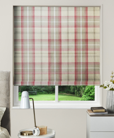 Made To Measure Roman Blind Balmoral Cranberry