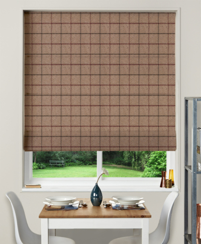 Made To Measure Roman Blind Bamburgh Mulberry