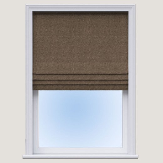 Roman Blind Boucle Mocha