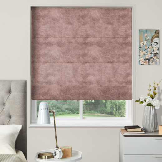Made To Measure Roman Blind Chenille Blush