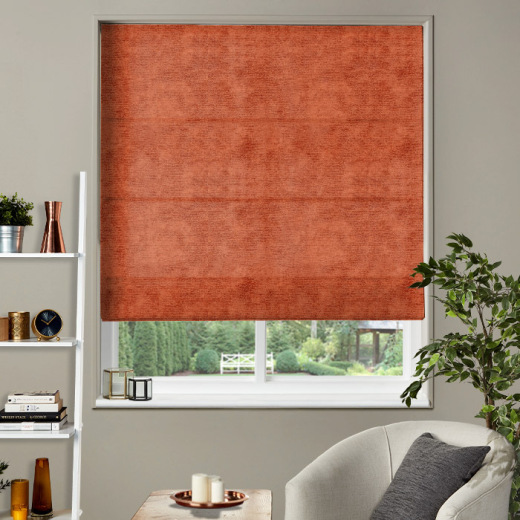 Made To Measure Roman Blind Chenille Marmalade