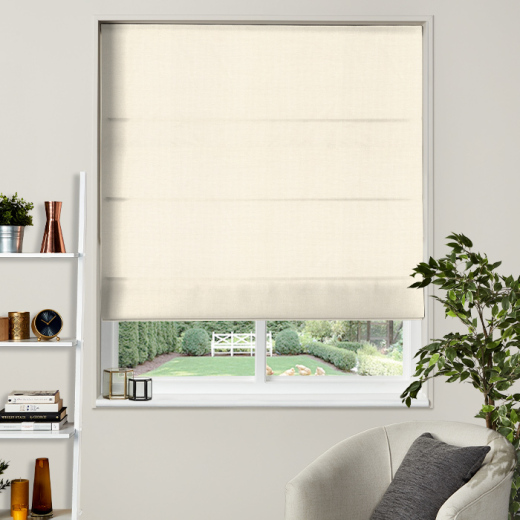 Made To Measure Roman Blind Cotton Panama Oyster
