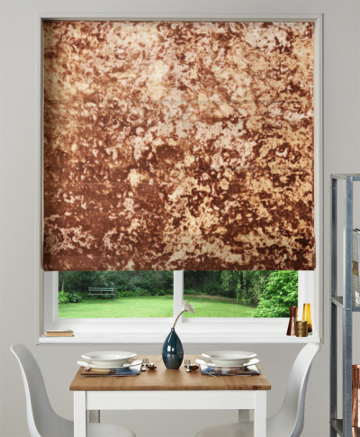 Made To Measure Roman Blind Crush Velvet Sierra