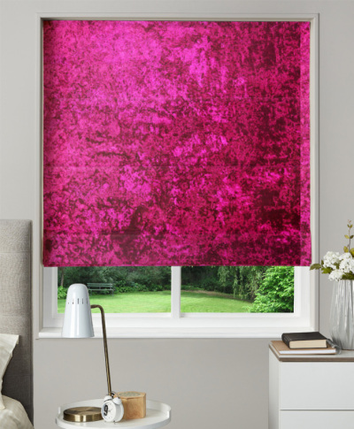 Made To Measure Roman Blind Crush Velvet Violet