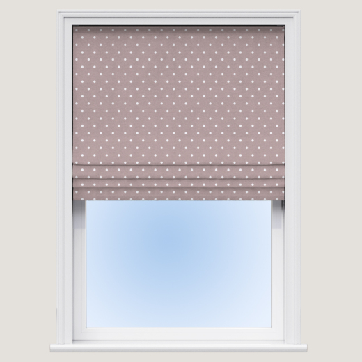 Made To Measure Roman Blind Dotty Taupe