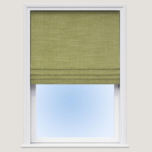 Made To Measure Roman Blind Dupion Faux Silk Sage