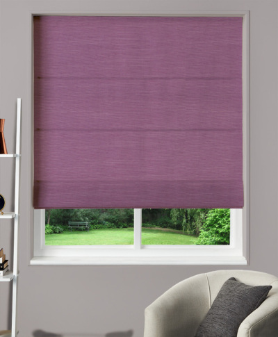 Made To Measure Roman Blind Dupion Faux Silk Wisteria