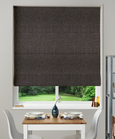 Made To Measure Roman Blind Henley Charcoal
