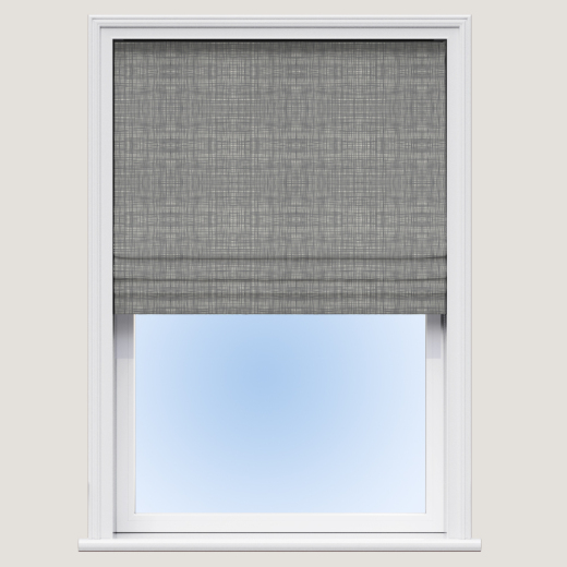 Roman Blind Orla Kiely Scribble Cool Grey