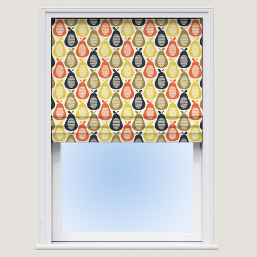 Made To Measure Roman Blind Orla Kiely Scribble Pears Multi